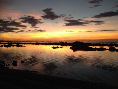 Couché de soleil Erromardie, Saint Jean de Luz